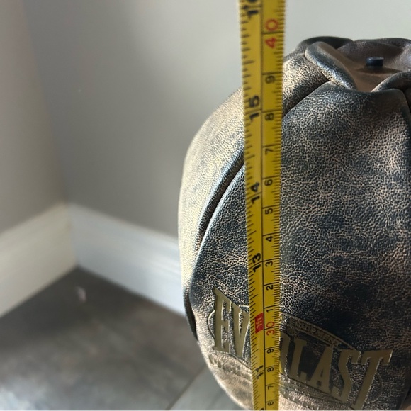 Everlast Restoration Hardware Desktop Speed Bag Genuine Leather With Base! - Picture 10 of 14